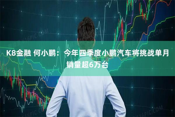 K8金融 何小鹏：今年四季度小鹏汽车将挑战单月销量超6万台
